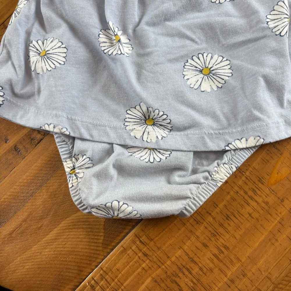 Carter's Light Blue Floral Diaper Cover